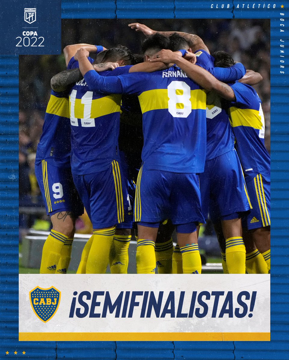 mmendiguren's tweet photo. Contra todo y contra todos, jugando bien, dominando todo el partido, Boca brilló en La Bombonera, sumó su 4to triunfo al hilo y está en Semifinales. Que la cuenten como quieran. DALE BOCA!!! https://t.co/PqFE4Hsz0u