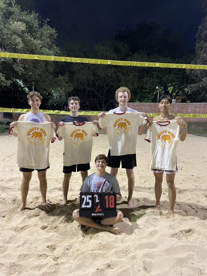 TU_Recreation's tweet photo. Congrats to Omega Phi on winning the Men’s Sand Volleyball Championship #Play4Bays #TrinityIMs https://t.co/70FUvNHYbF