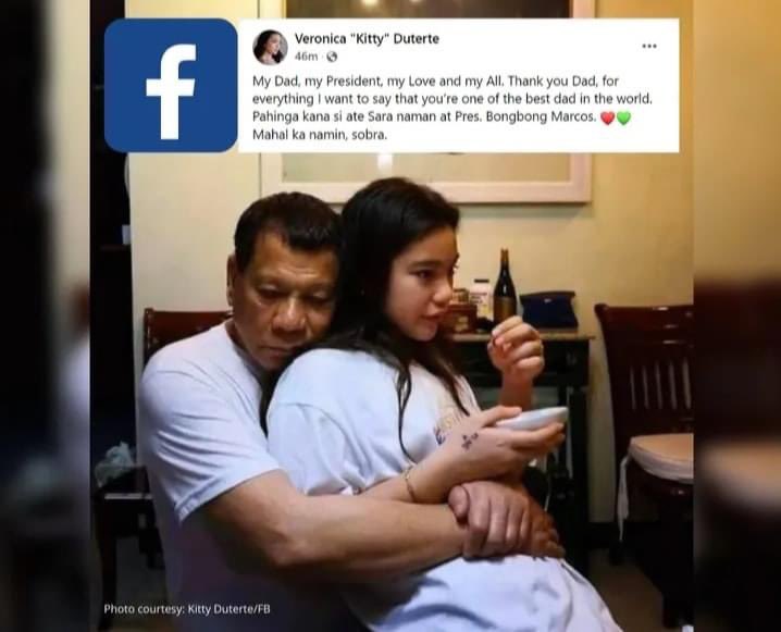 1_battousai's tweet photo. Presidential daughter Kitty Duterte pens a heartfelt message to her father, President Rodrigo Duterte, telling him to rest, weeks before he steps down.
#ctto
#KittyDuterte 
#MetroHeadlines https://t.co/KQN0h0buh8