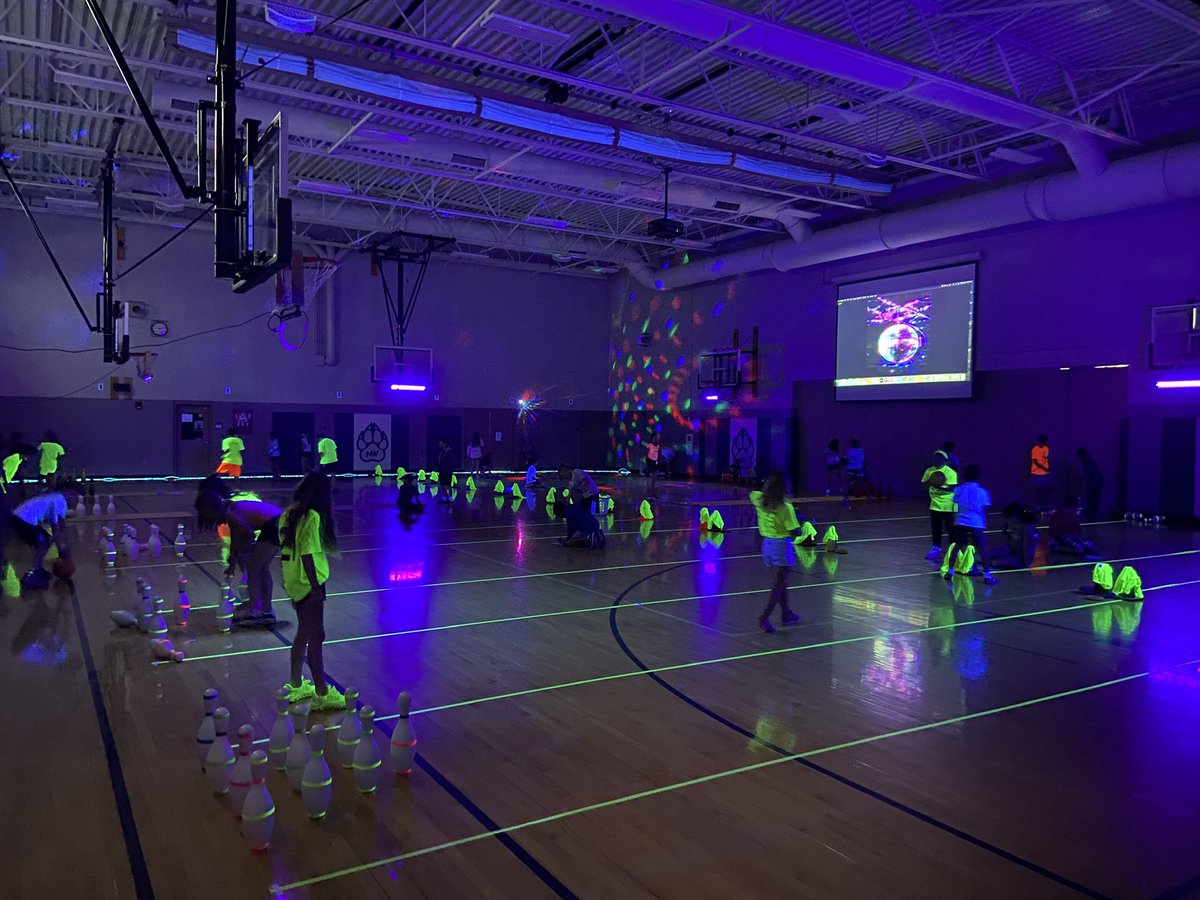 So glad my student teacher @Jose_Arreola3 stopped in (after his placement was over) to see cosmic bowling today with <a href="/ChadJamison07/">Mr. Jamison</a>! Kids are having a blast too!
