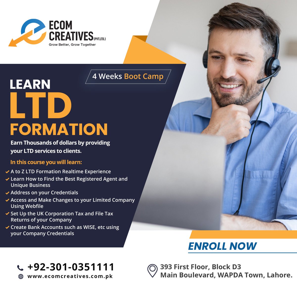 CreativesEcom's tweet photo. We are providing training in LTD Formation. In this course, you will learn about the fundamentals of business formation law and gain the insight you need to choose a business.
👉Contact us for information!
☎️ +92-301-0351111
🌀 https://t.co/SL9sKIV2Iq
#LLCFormationcourse https://t.co/3aE5rC2B6n