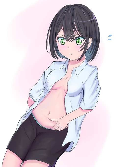 アラサー新卒!同期のお姉さん
「お腹が気になるお年頃」
#オリジナル #オリジナルイラスト 