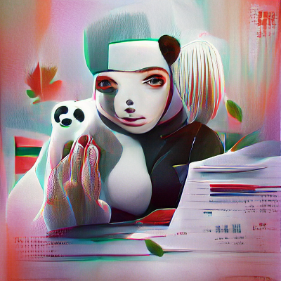 goofybearsquad's tweet photo. starryai. prompt "Panda" #AIArtwork https://t.co/jrXCO0CzmG