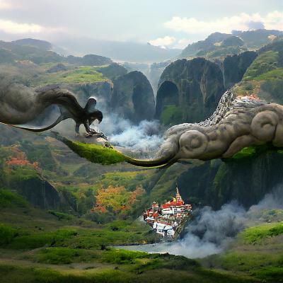 goofybearsquad's tweet photo. Dragon Monkey on NightCafe #aiartist https://t.co/pg3f33zzWf