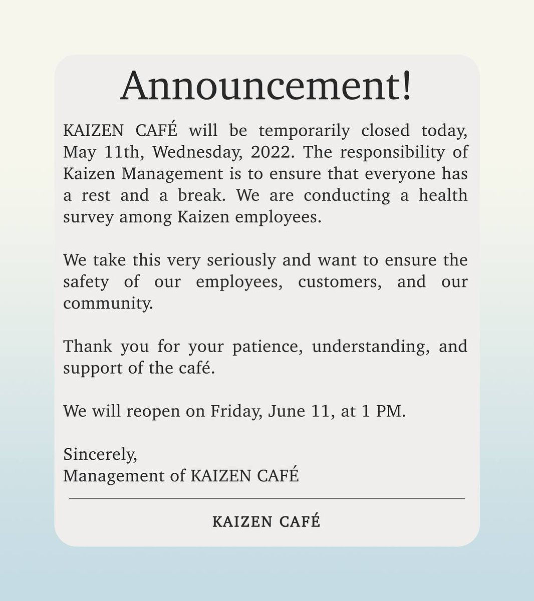 ︎ ︎︎ ︎ ︎ ︎ ︎ ︎ ︎︎ ︎ ︎ ︎
︎ ︎ ︎ ︎︎ ︎ ︎ ︎ ︎ ︎ ︎︎ ︎ ︎ ︎
︎ ︎ ︎ ︎︎ ︎ ︎ ︎ ︎ ︎ ︎KAIZEN ANNOUNCEMENT! 
︎ ︎ ︎ ︎︎ ︎ ︎ ︎ ︎ ︎ ︎︎ ︎ ︎ ︎
︎ ︎ ︎ ︎︎ ︎ ︎ ︎ ︎ ︎ ︎︎ ︎ ︎ ︎