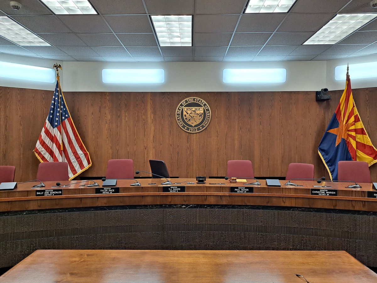 AWCPREZ's tweet photo. Honored to have been unanimously approved by the Senate Education Committee to the Arizona State Board of Education.   The best part? My wife and #1 fan was there to cheer me on! https://t.co/TxEjaeXr5c
