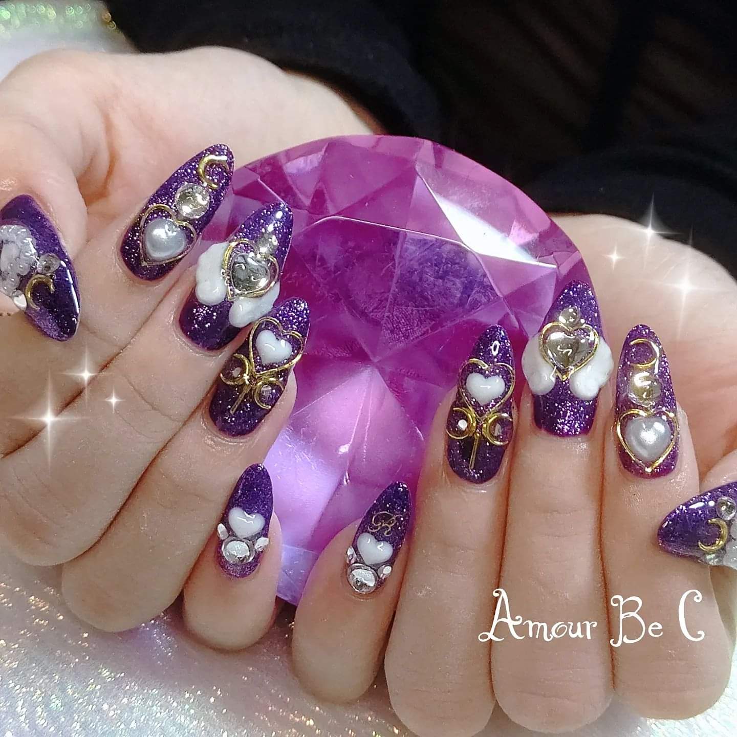 木屋町ネイルサロンamourbec 他店オフ無料 i様ゴテゴテ 小悪魔ネイル 可愛いのたくさん増えたので皆さまぜひご覧になってくださいね i様ありがとうございました こちらのパーツたち0 300えん 紫ネイル ハートネイル 月ネイル 羽ネイル 木屋町ネイルサロンamourbec 他店オフ無料 i様ゴテゴテ 小悪魔ネイル 可愛いのたくさん増えたので皆さまぜひご覧になってくださいね i様ありがとうございました こちらのパーツたち0 300えん 紫ネイル ハートネイル 月ネイル 羽ネイル