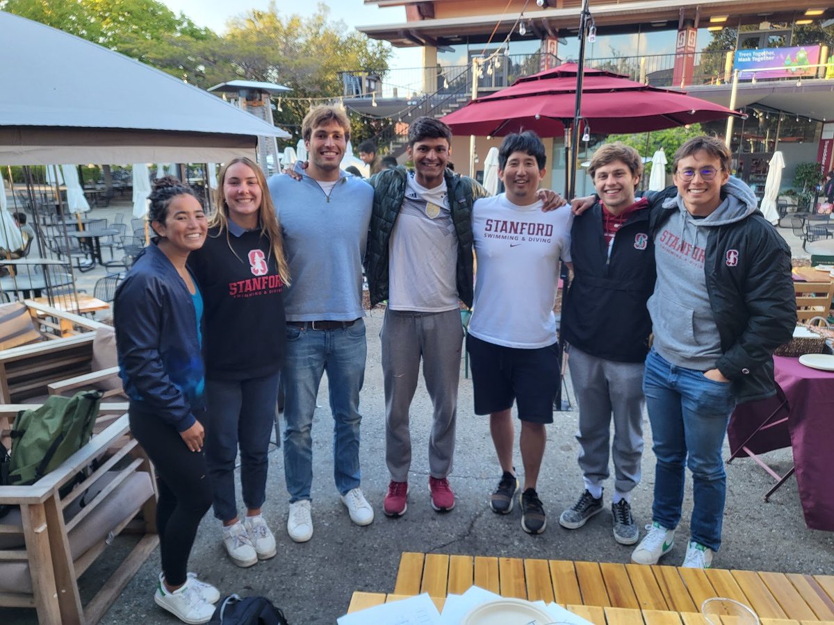 genebkim's tweet photo. The Gene-iuses, a team of former students on the swim team (who carried me), won a trivia contest tonight! Props to @royneel2001 for organizing the team. https://t.co/Qi8p0vGmUg