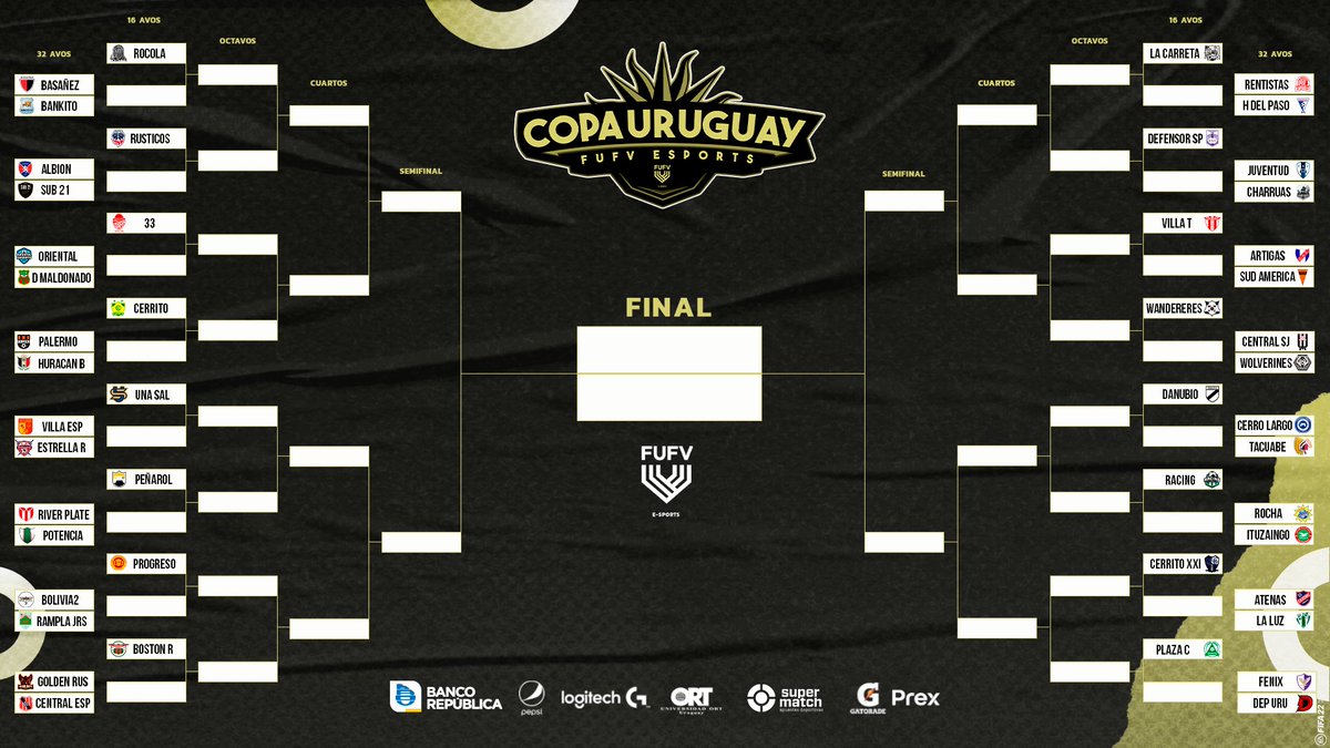 AUDVesports's tweet photo. 🏆🇺🇾🎮⚽🥇

➡️Este Miércoles desde 22:30 HS #CopaUruguayFUFV ⭐🏆🇺🇾🎮⚽#FIFA22 T-23 #JueganTodos 

🎁PREMIOS⬇️

🔹Tarjeta U$S 100 @PrexUruguay 
🔹1⃣ Mouse @LogitechGesport 
🔹2⃣ Auricular @LogitechG G332 https://t.co/yJICaWyOiW