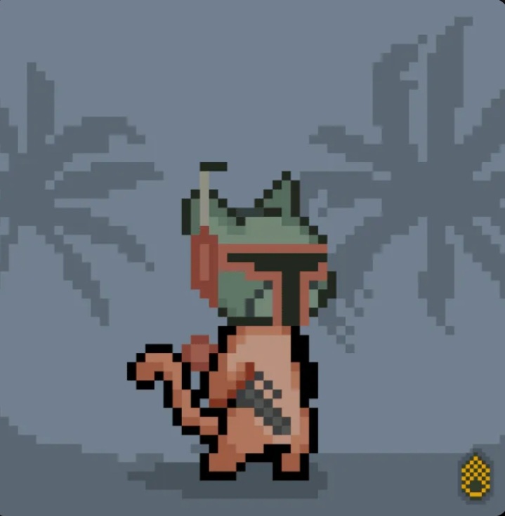 Invest_A_Lot's tweet photo. @war_cat_army The unaltered clone of Jango Khat... Boba Khat! 😏 @war_cat_army #NFTs #NFTCommunity #NFT https://t.co/7XLozzmBii