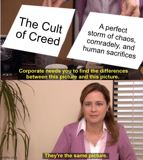 swampdolphin_'s tweet photo. Come see what it's about. Get sacrificed.
https://t.co/FGHqflwM6J
@AlienChickenNFT
#alienchicken #TheOffice #TheCultOfCreed #NFTs #NFT #NFTCommunity #NFTProjects #CreedBratton https://t.co/kMIxl8QupA