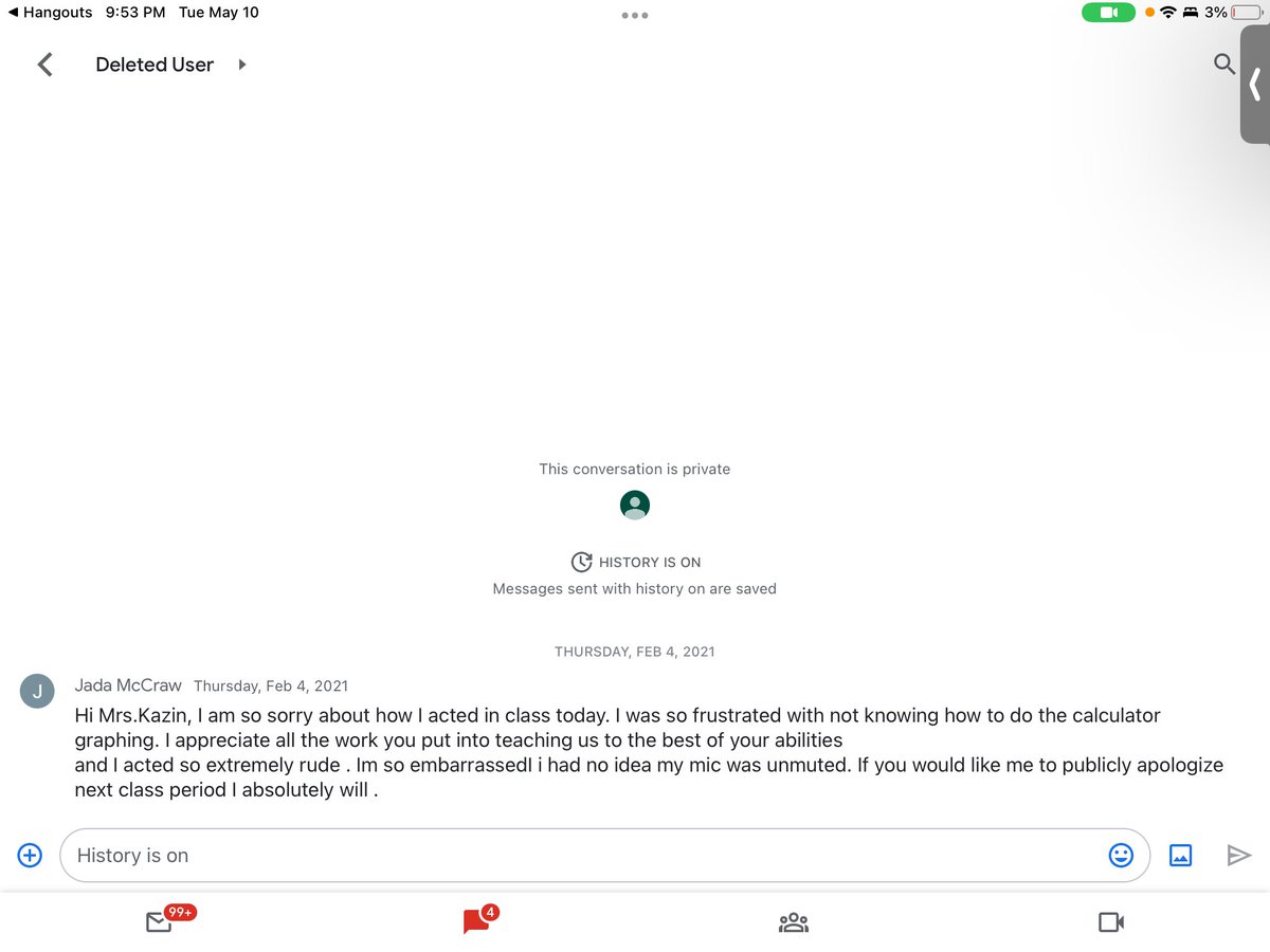 jada03768938's tweet photo. #lastnightasamacconfessions 

I accidentally yelled(screamed) at Mrs.kazin because I thought my mic was muted(wasn’t).And my mom wrote me an apology over text to send so I didn’t fail her class.(never responded) https://t.co/jpfMOaUSiF