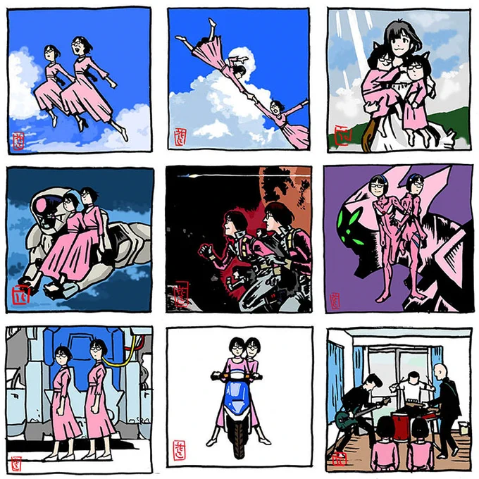 いつもどこかに阿佐ヶ谷姉妹〜9点セットシリーズ〜藤子先生作品、アニメ映画編 〜をnoteにまとめました

#note 
https://t.co/ddjE41yw8r 
#阿佐ヶ谷姉妹 #芸人 #イラスト #いつもどこかに阿佐ヶ谷姉妹 #アニメ #映画 #藤子不二雄A  #藤子F不二雄
#ファンアート #FANART 