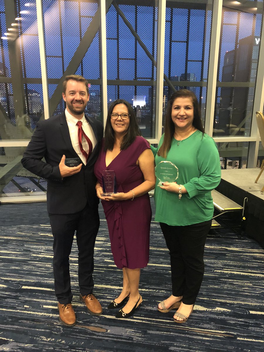 JefitaJohnson's tweet photo. Loved celebrating these @Crockett_MS educators tonight at @IrvingISD Salute to Service Awards!! 10 + 25 + 30 = 6️⃣5️⃣ years and still counting!! #ProudPrincipal #MyIrvingISD 🙌🏾👏🏾💙🥰 https://t.co/X9SgV7Mec1
