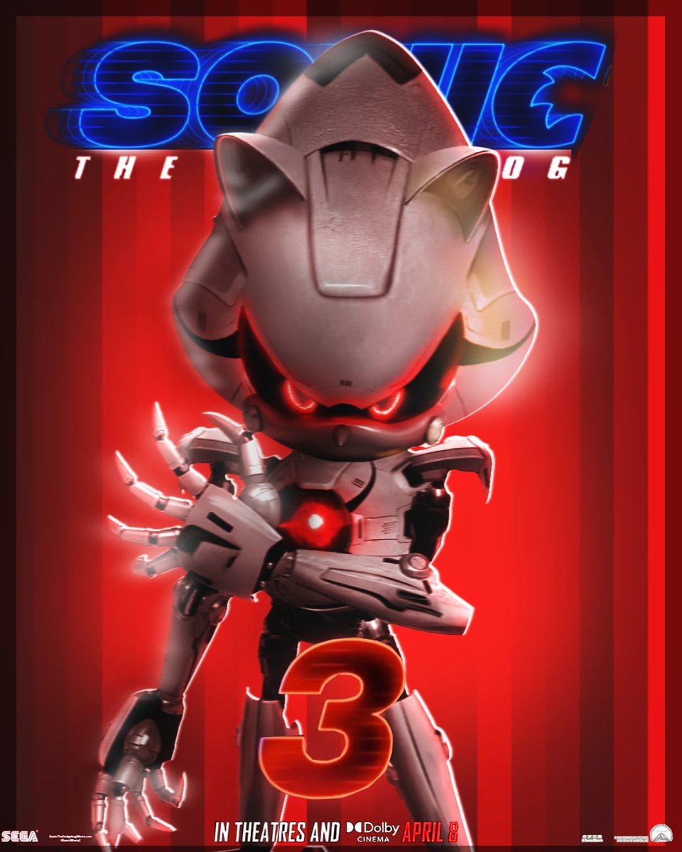 sonic movie 3 fan poster