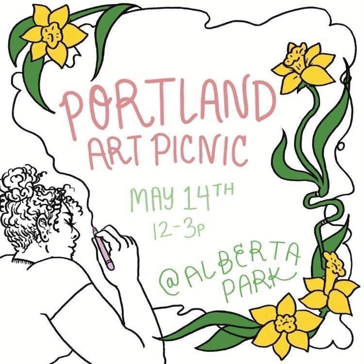if any of yall live in pdx, ill be selling a bunch of my art this weekend at alberta park <3 