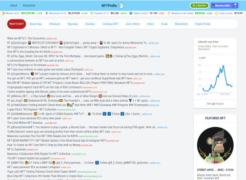 nft_pedia's tweet photo. We made some changes to the site.. Take a look at the new NFTPedia and let us know what you think. https://t.co/YyL4QOl2gn #NFTCommunity #NFTs #NFTPedia https://t.co/Pq71gt1ePD