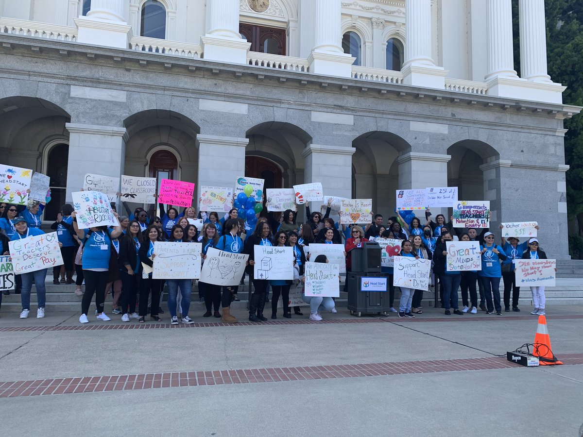AIoakimedes's tweet photo. Amazing rally today with speakers @EricZGuerra and @AsmReyes47 to support @caheadstart’s $50M budget ask! #caleg #cabudget #heartofheadstart https://t.co/6WTNAbP8Ag