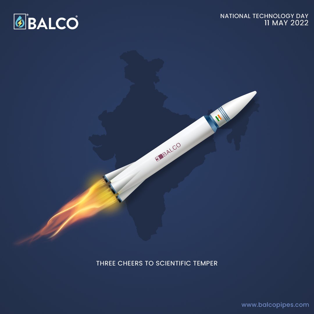 balcopvcpipes's tweet image. On this National Technology Day, let us pay homage to the great minds of our nation for creating and nurturing scientific temper for technological advancements.

#technology #tech #technologyday2022 #technews #technologynews #balcopipes #pvc #kerala