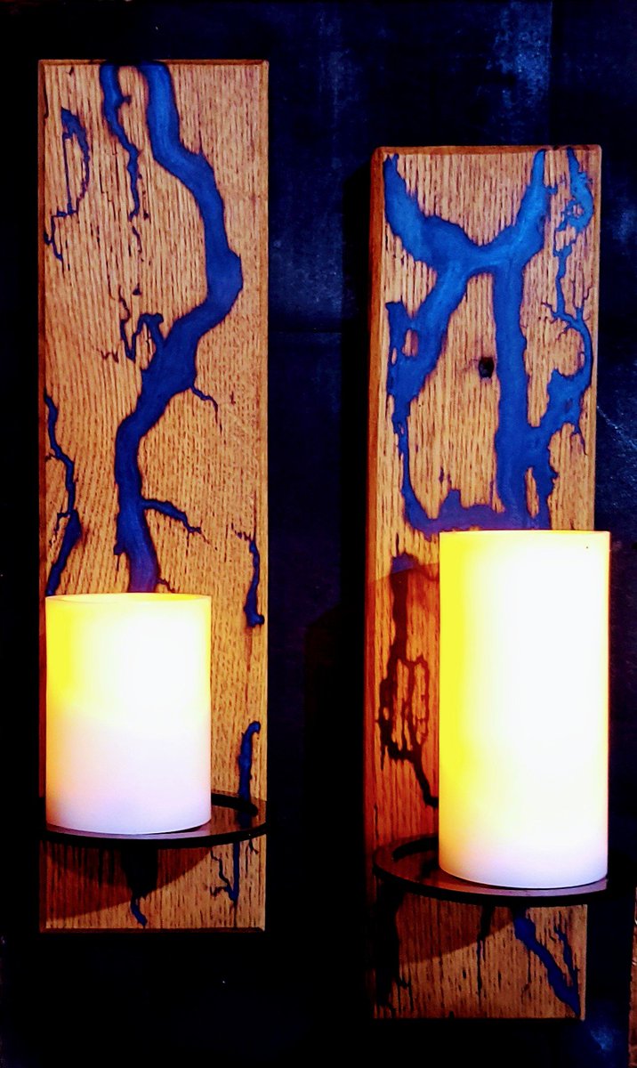 These candle holders came out beautiful! #handmade 💪