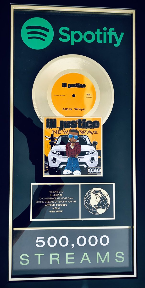 IllJustice's tweet photo. My album “New Wave” went GOLD!!!..so dope I’m really excited!!! https://t.co/MVdIummxLr