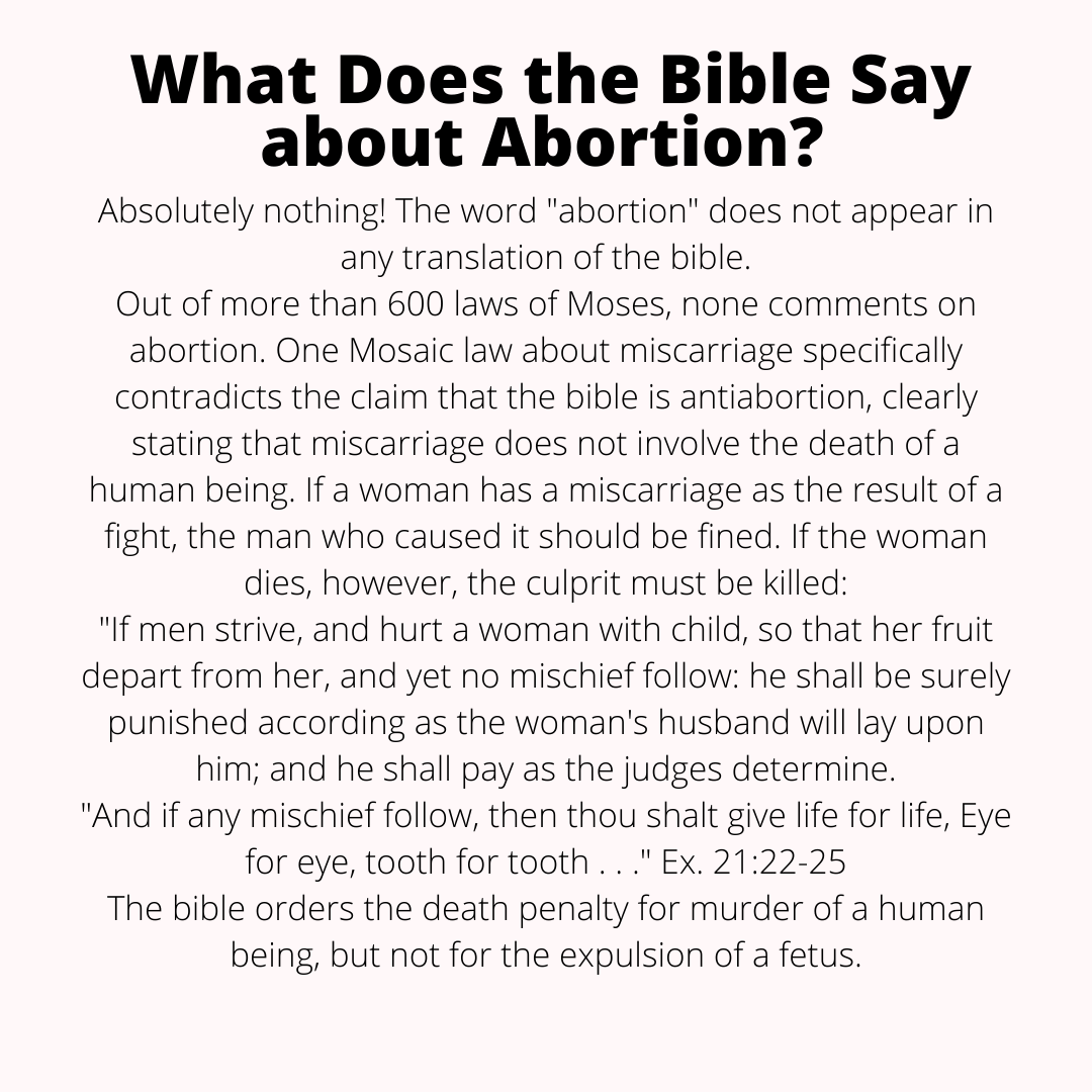 queerwise's tweet photo. #QueerWise stands with women's inalienable right to self governance, and we've done our due diligence. Just what exactly does the #Bible say about #abortion? You may be surprised. #scotus https://t.co/y1qdpg5LQI