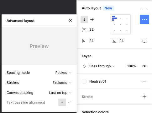 mortocks's tweet photo. Loving the new @figma update. FINALLY can reverse the auto layout flow direction. https://t.co/3qleXjP5Vv