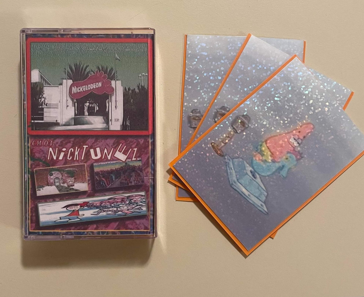 ch03glitch's tweet photo. New cassette from CH 03 available now on Splat Records "NickTUNEZ" album from 2021 makes its way to physical. More cassettes from CH 03 coming soon!

https://t.co/xvIm6Chbrq https://t.co/ewKWf40qyF