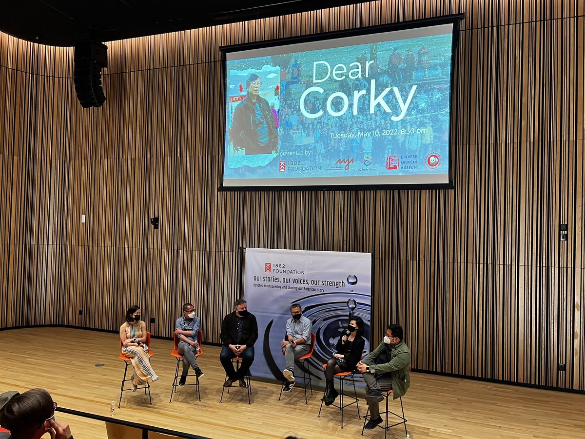 jbwhong's tweet photo. Great panel discussion at the sneak preview screening of #DearCorky earlier tonight. Thanks to @1882foundation and @aajadc and all the panelists! https://t.co/h4vnS7zwM9