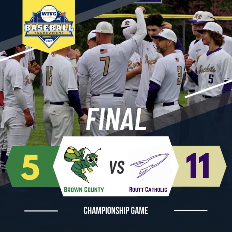 RVS_Highlights's tweet photo. Final from Jacksonville ⚾️

Routt Catholic 11
Brown County 5

#IHSA #baseball #Illinois #highschool https://t.co/t1d4GImUj4
