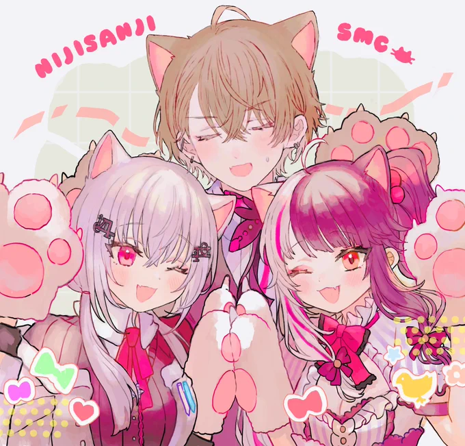 🐱🐱🐱
#はかせレポート #れなの鳥っくあーと #加画美 