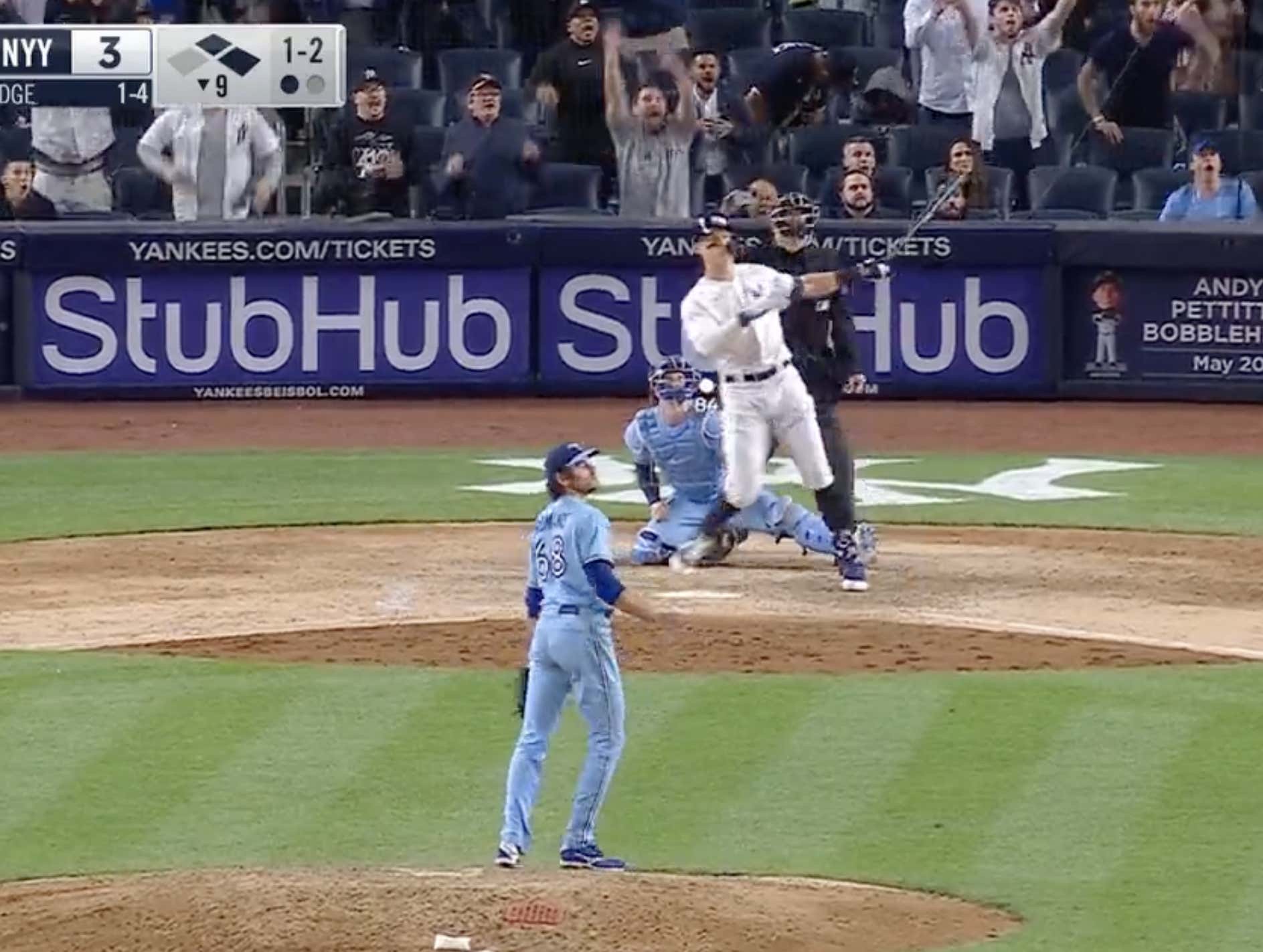 Barstool Sports on Twitter "Aaron Judge Sends Yankee Stadium Into a