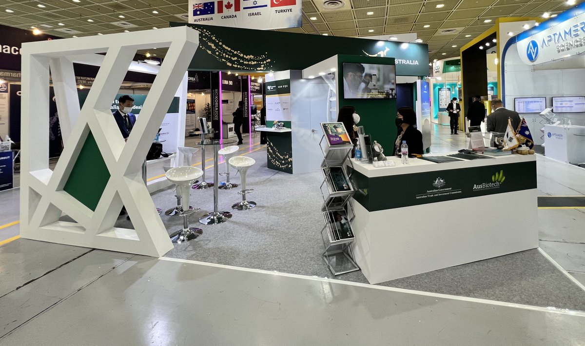 BASEmRNA's tweet photo. Ahn-nyung-ha-se-yo! You can catch up with BASE at the Austrade Pavilion at BioKorea 2022 on day one of the conference! Excited to discuss UQ Biologics capabilities (#Protein, #DNA, #RNAProduction) #hojubio #ShinewithAustralia #WelcomeBacktoAus @NationalBiolog2 @UqPef https://t.co/SQtI7HjO1l