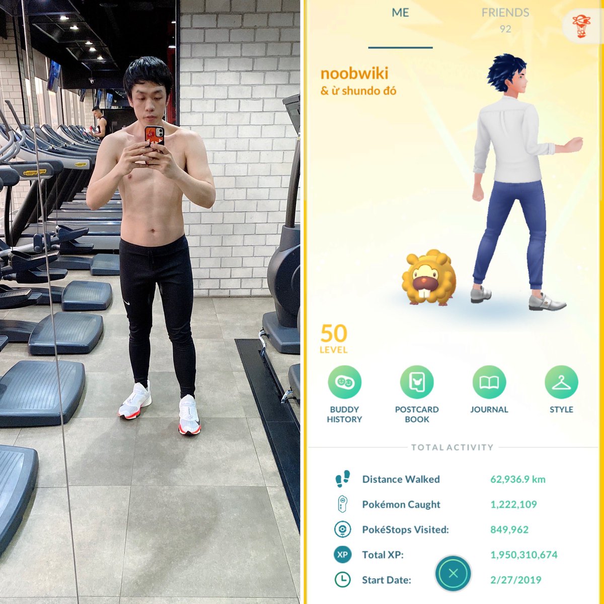 ProfOak_'s tweet image. not so active with GO lately because of works and business, I'm glad I'm still on track to 2 billion xp and not gaining any weight ... @PokemonGoApp