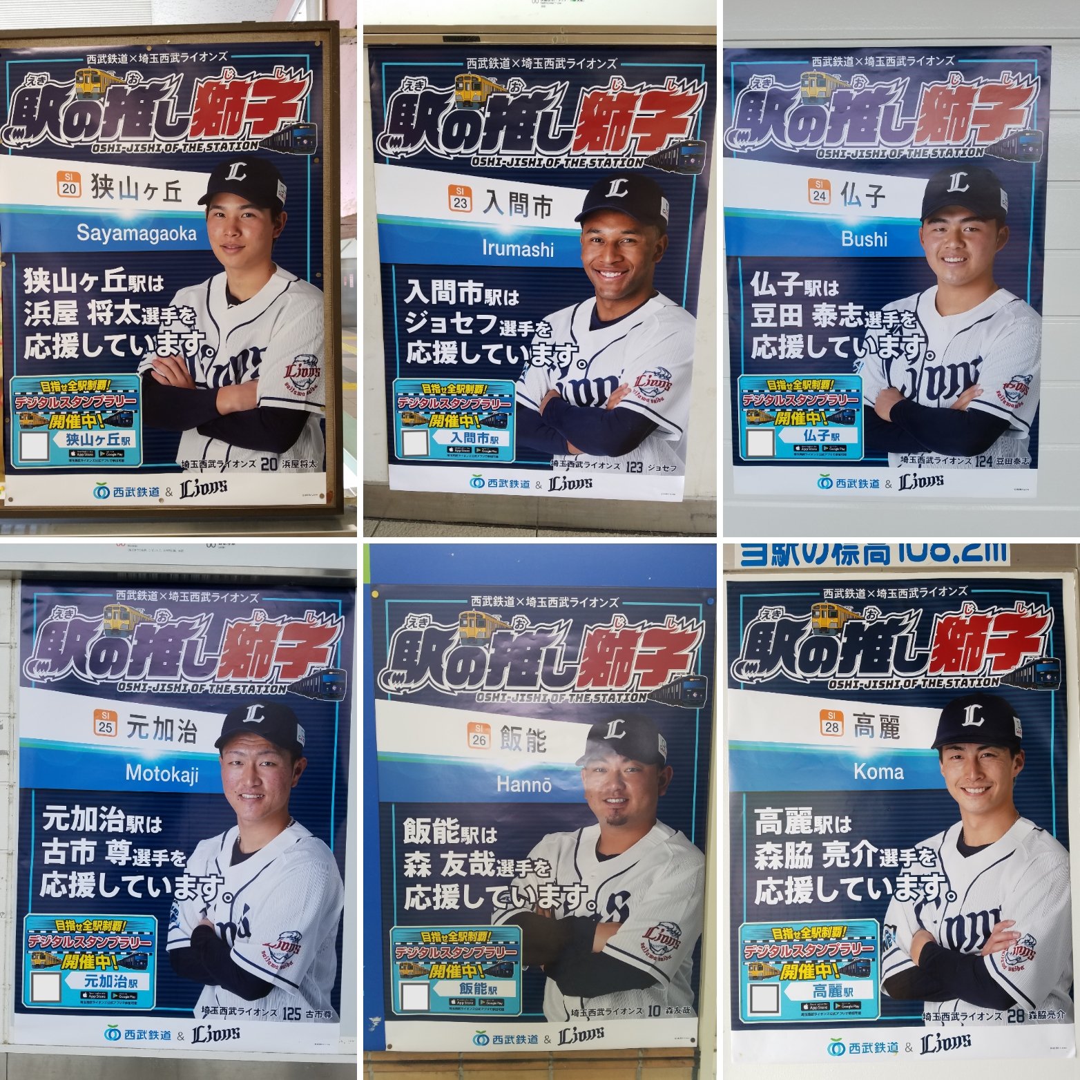 西武鉄道×西武ライオンズ 【駅の推し獅子　フリー切符 全13種フルセット】 西武鉄道×西武ライオンズ 【駅の推し獅子 フリー切符 全13種フル