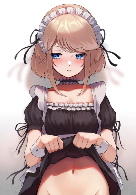 #メイドの日
完全に忘れてた…過去絵のうちの子ちゃん 