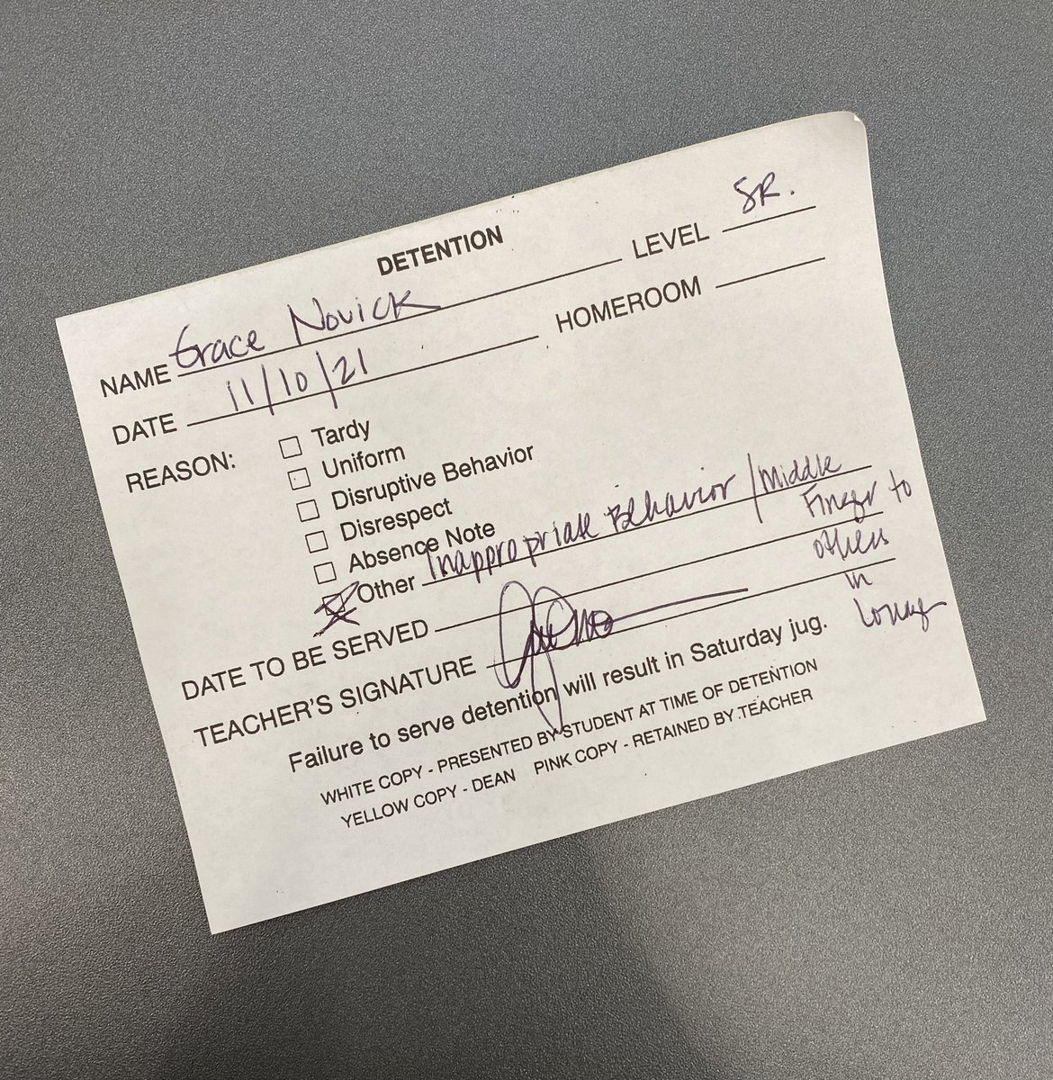 gno22222's tweet photo. so basically this is why Sr. Nancy hates me…. she even made O'Malley write me up and reported me to the dean #lastnightasamacconfessions https://t.co/3bJud3dSh2