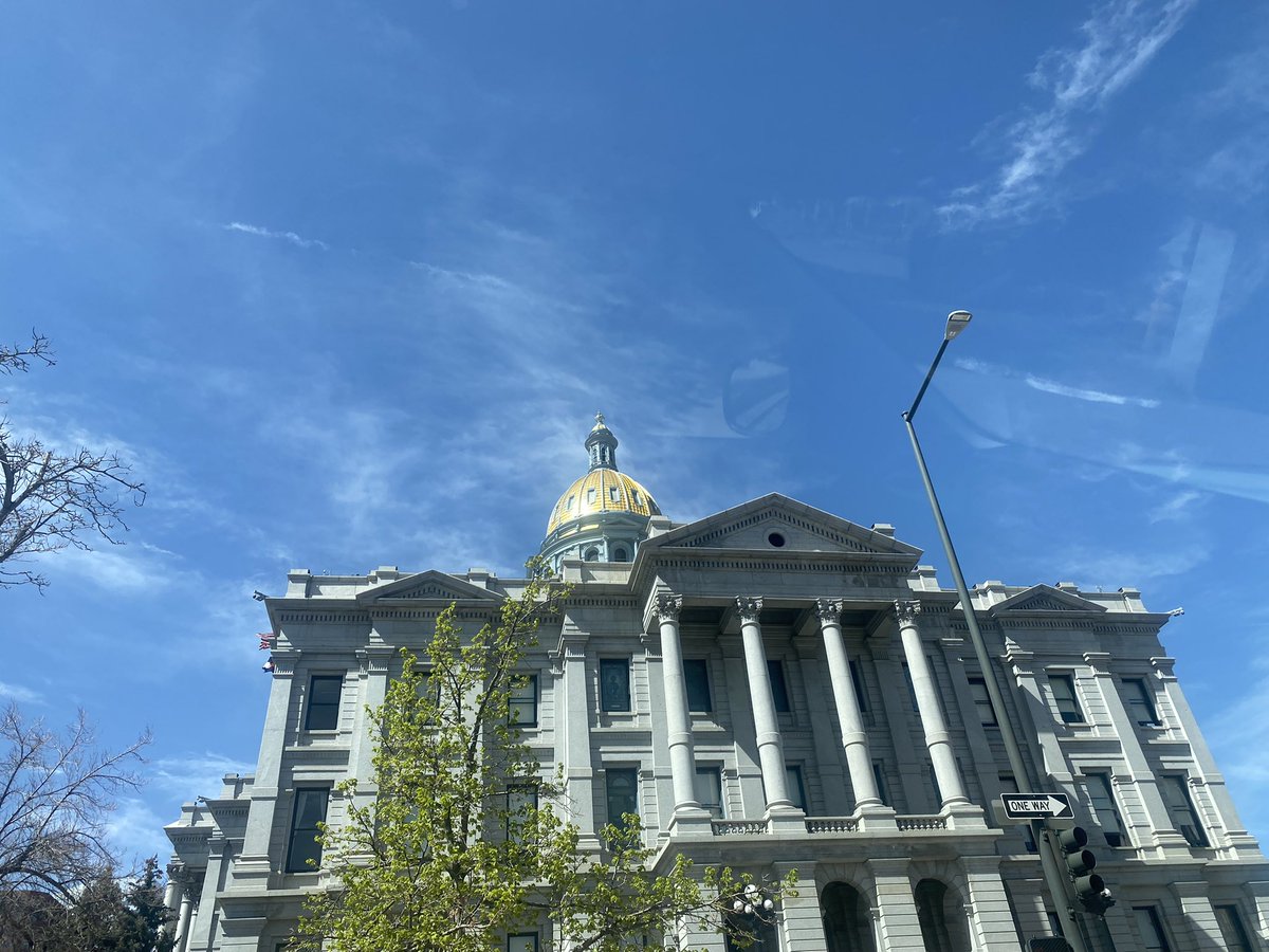 TimWJackson's tweet photo. Best delivery 🚚 day of the year….hand carried #Enstroms toffee to Colorado House and Senate on last 36 hours of #ColoradoGeneralAssembly #CoLeg #CoPolitics @rickenstrom @Doug_Simons #SineDie https://t.co/SQYHYaEMmS