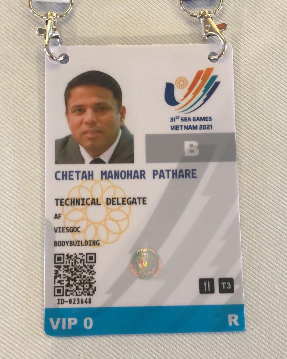 ChetanPathare52's tweet photo. SEA GAMES 2022 - ACCREDITATION- HANOI VIETNAM https://t.co/d6WnUTRZqL