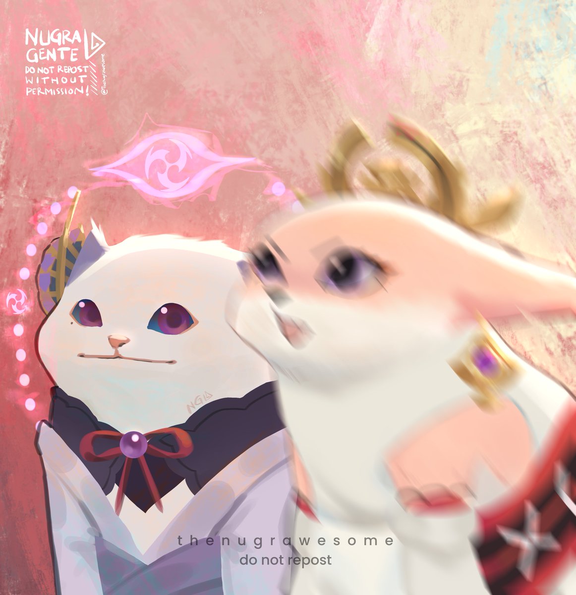 one is beluga cat one is just a screaming kitsune 🐈🦊
#RaidenShogun #YaeMiko  #eimiko #genshinimpact #原神 <a href="/GenshinImpact/">Genshin Impact</a>