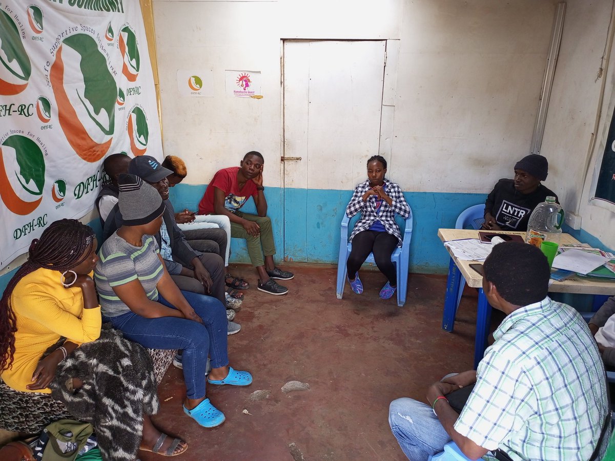 DFHRC's tweet photo. Joining hands in creating safe supportive Spaces to support each other on drugs and substances use as we address issues of trauma to promote mental health and emotional well-being of our young people. #DrugfreeSociety #Peersupportsession #MentalHealthMonth https://t.co/tFdAaiasLo