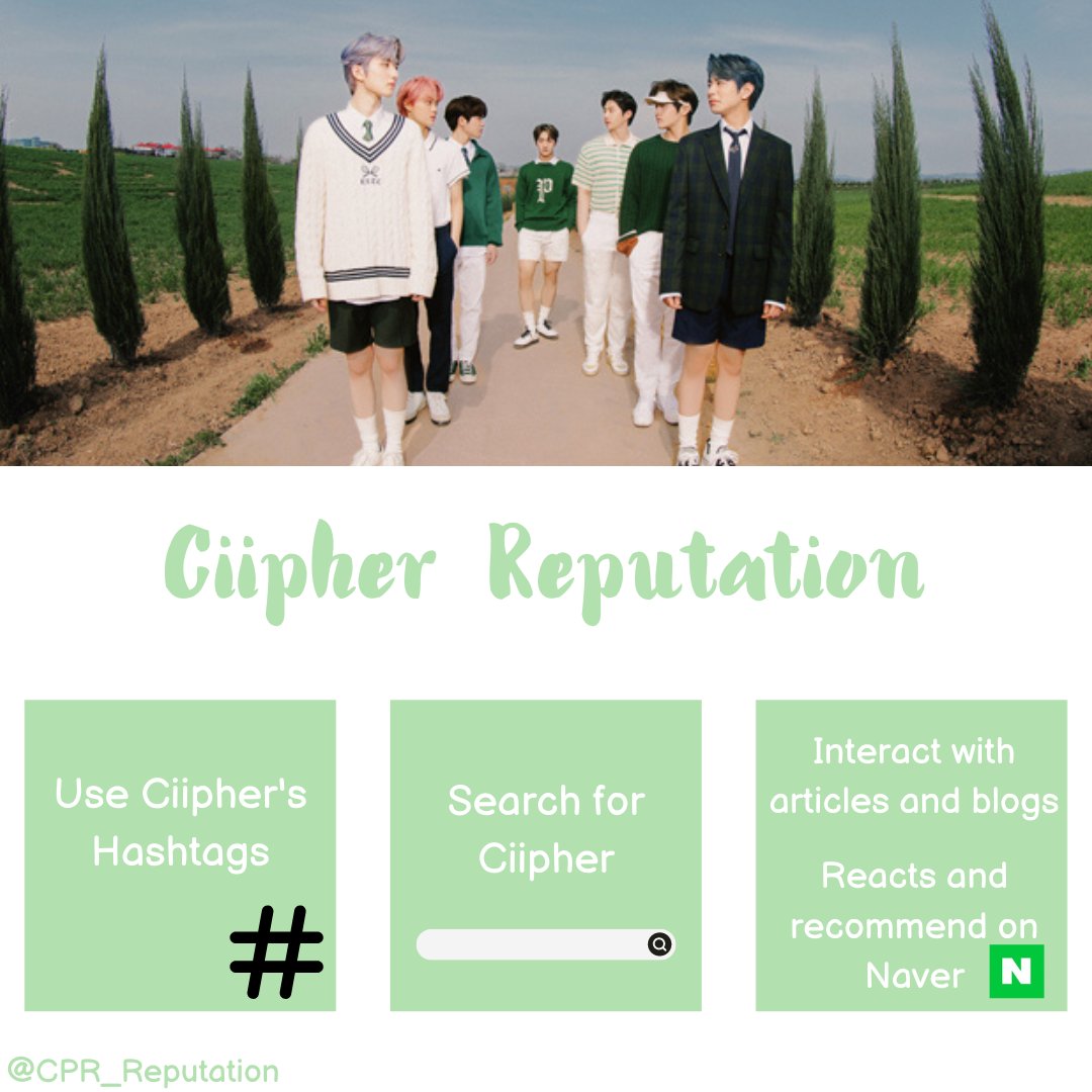 CPR_Reputation's tweet image. HELLO! We are Ciipher REPUTATION, dedicated in boosting Ciipher&apos;s brand reputation.💚

#Ciipher #싸이퍼 @RAIN_Ciipher