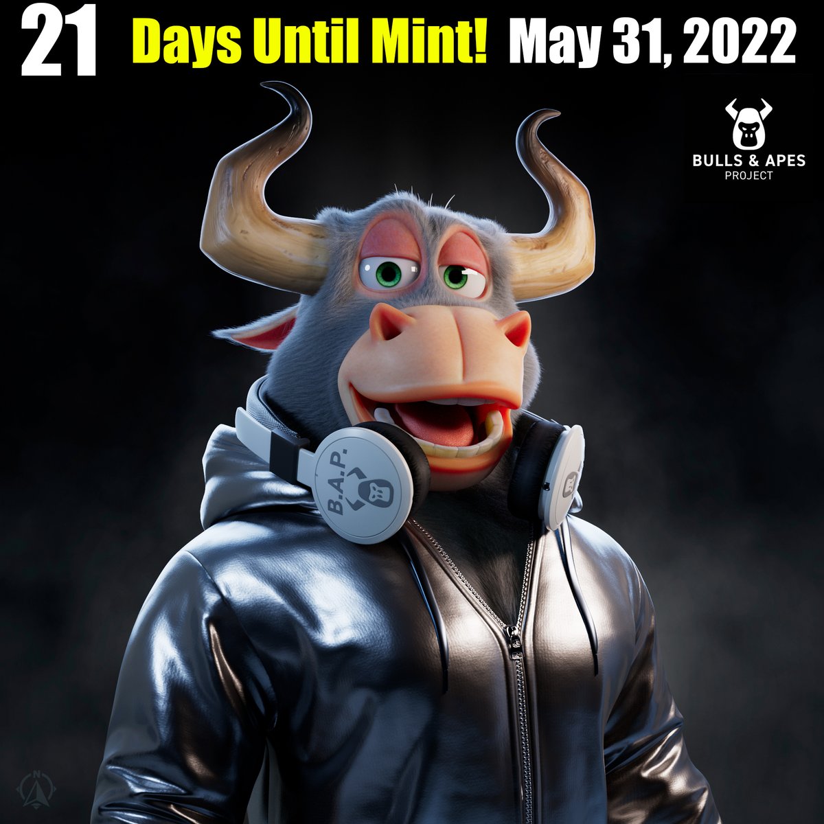 BullsApesProj's tweet photo. We've just announced our mint date!

We're officially minting on May 31st.

BE SURE TO:⬇️

1⃣ Follow @BullsApesProj + 🔔

2⃣ Like + RT + Tag 3

3⃣ Join our Discord: https://t.co/vjklDWv3Iq https://t.co/urUbIuTtrU