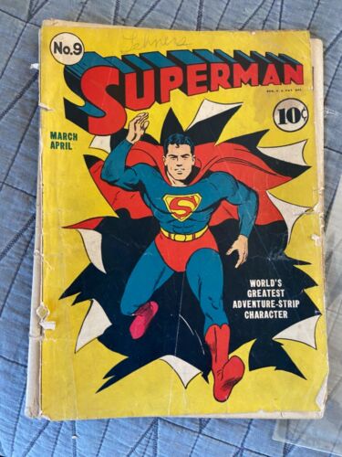 Rare 1941 Golden Age Superman #9  ebay.com/itm/RARE-1941-…