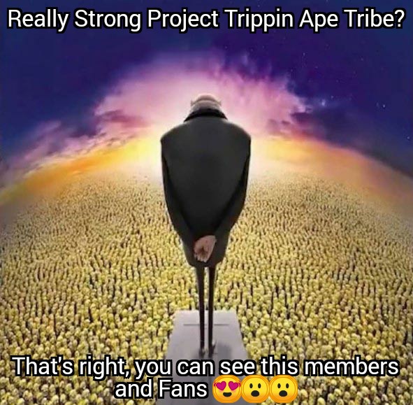 smar_tip's tweet photo. @trippinapes #TrippinAprTribeNFts #StrongProjectMeMes https://t.co/BSQUDqNa5o
