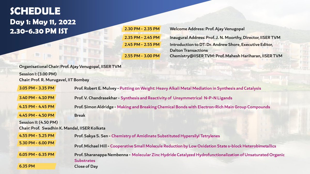 Main Group Chemistry @ IISERTVM tweet media