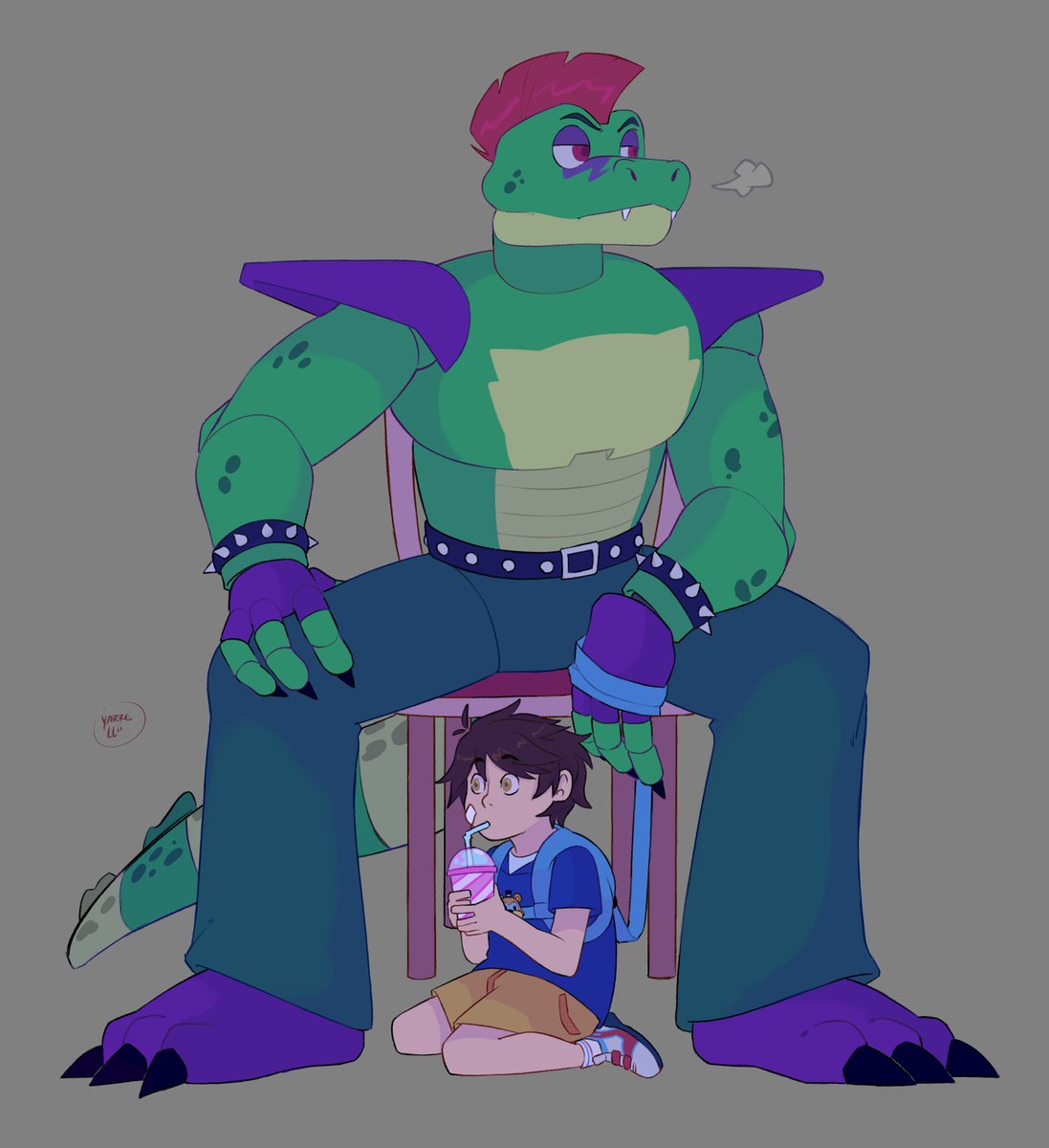 taking care of the brat #fnaf #fnafsecuritybreach #montgomerygator