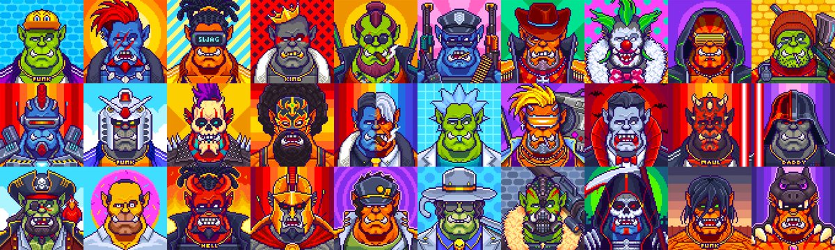OrcPunkNFT's tweet photo. ORC PUNK < https://t.co/fTcwYVRUlL >
- 300 Orcs from tribe gathered to conquer the metaverse
- 3+ ETH Vol. Traded
- Lot Utilities : Breeding, Orc Coins, Frames and  Barracks
- Get ready into the metaverse with OrcPunk VX
- Free physical copy and merchandises to our loyal holders https://t.co/zRgxYKQ0g1