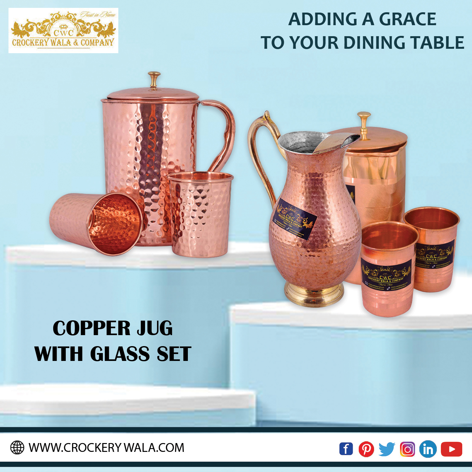 Crockery Wala And Company on X: Gift yourself a copper water