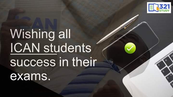 321Study's tweet photo. We wish all ICAN students success in their exams🤝.
321study cares.
#icanonlinelectures #AbujaLectureCentres #icanmaydiet2022 #HowToPassICAN
#Trending
#OnlineStudy #icanonlinelectures
#Exams https://t.co/UqfNCinSdN